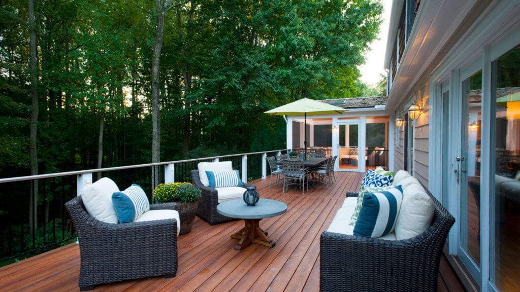 Mahogany Deck Replacement in New Canaan, CT