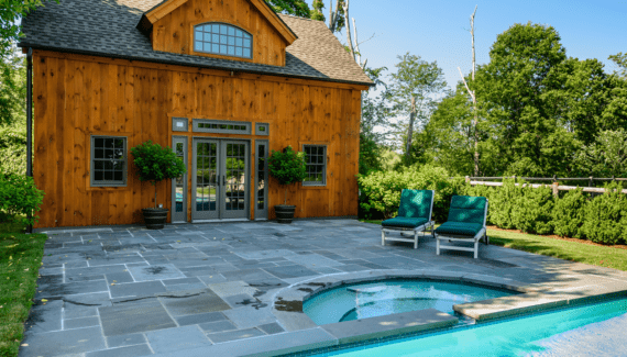 One-of-a-Kind Timber Frame Pool House
