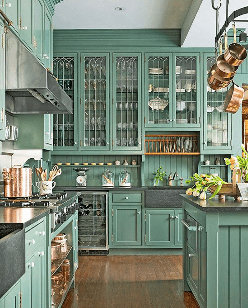 emerald-green-kitchen-cabinets-glass-front-luxury-kitchen-remodel