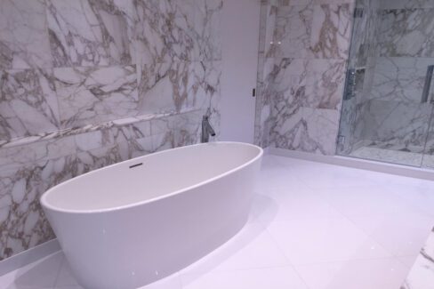 Italian Marble Master Bath | Gerety Building & Restoration